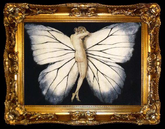 framed  Louis Lcart Butterfly Women, ta009-2